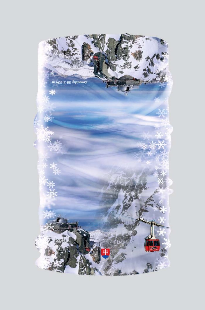 multifunkčná šatka bufka vysoké tatry lomnický štít slovakia zima