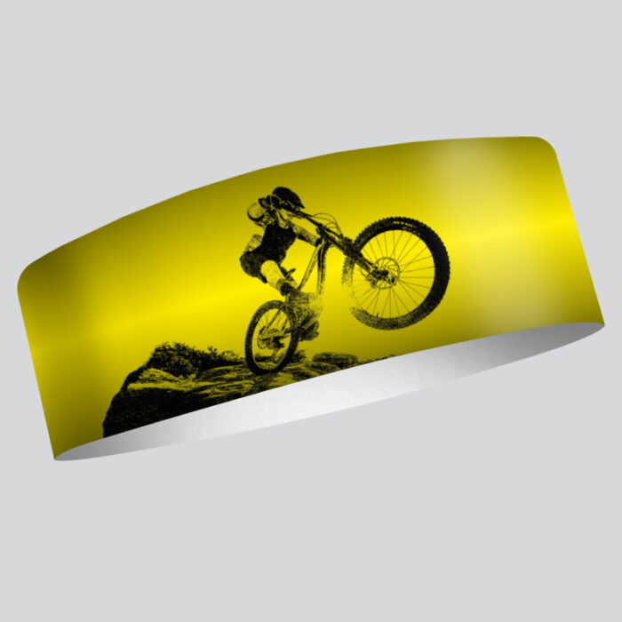 čelenka leto športová peax bike žltá 9 cm