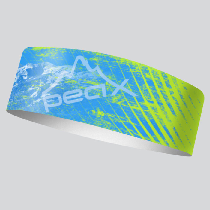 čelenka leto športová peax running green blue 9 cm
