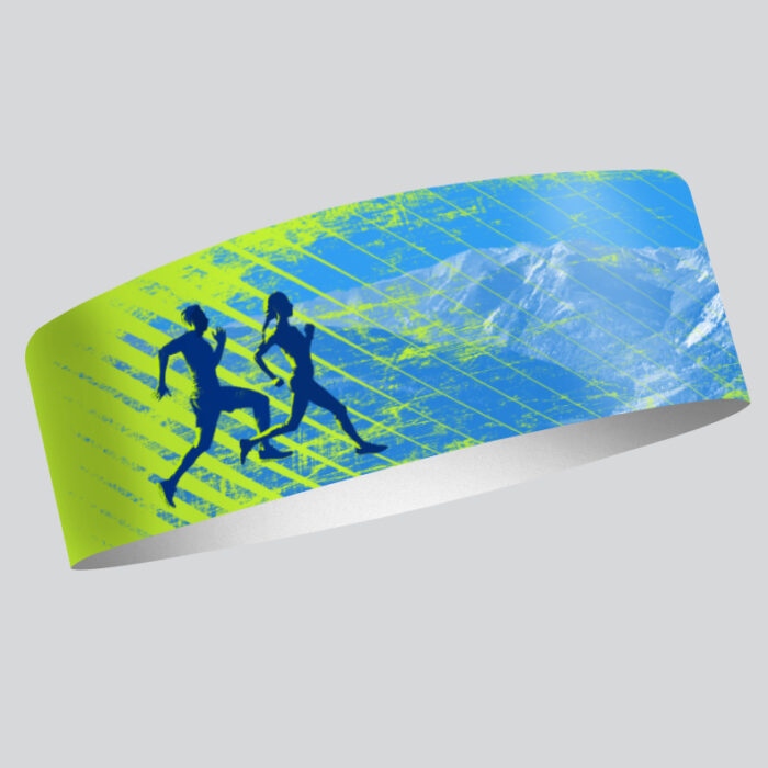 čelenka leto športová peax running green blue 9 cm