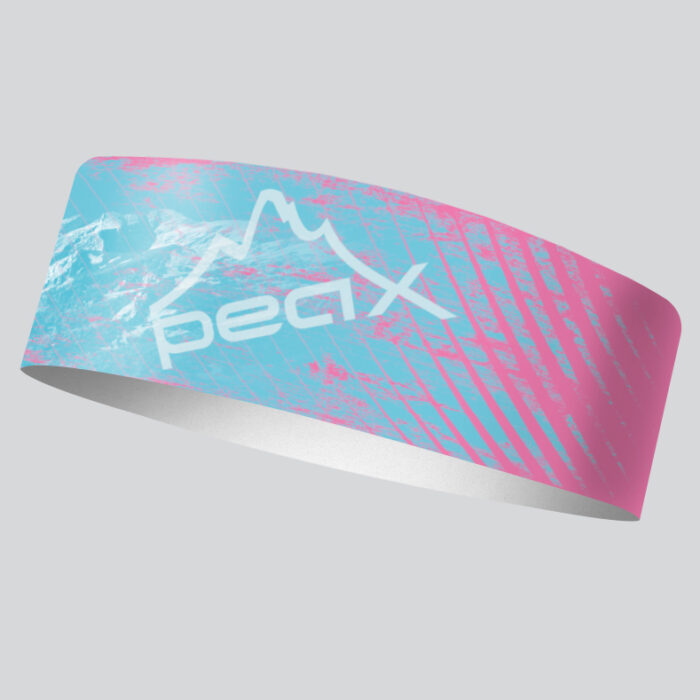 čelenka leto športová peax running pink blue 9 cm