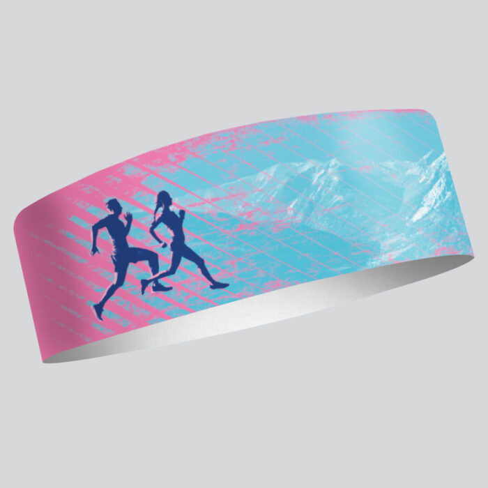 čelenka leto športová peax running pink blue 9 cm