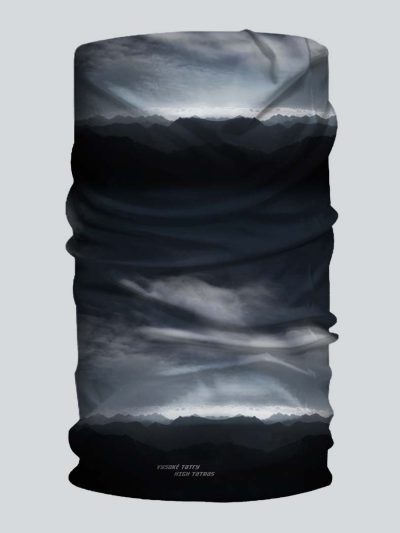 multifunkčná šatka bufka tatry panorama čierna