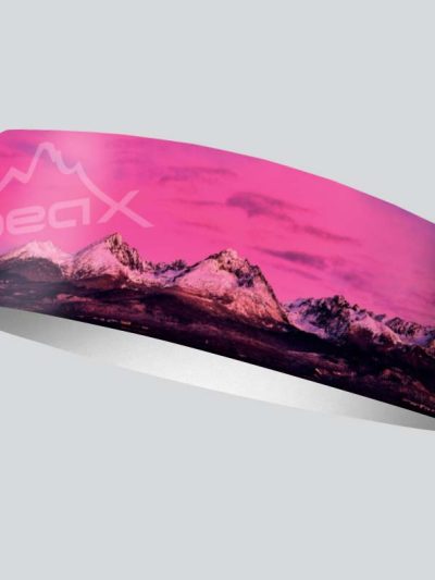 čelenka zima športová mountain pink 10 cm