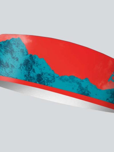 čelenka leto športová peax mountain red blue 9 cm