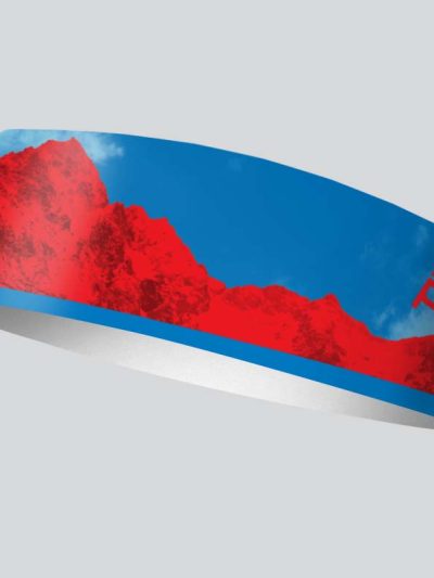 čelenka leto športová peax mountain blue red 9 cm