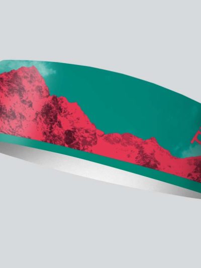 čelenka leto športová peax mountain pink green 9 cm