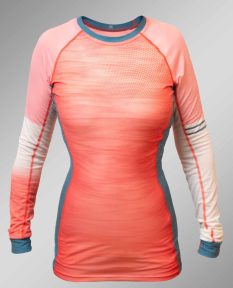 termoprádlo funkčné merino dámske dlhý rukáv outdoor pink
