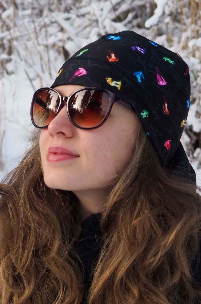 športová čiapka zimná peax ski neon