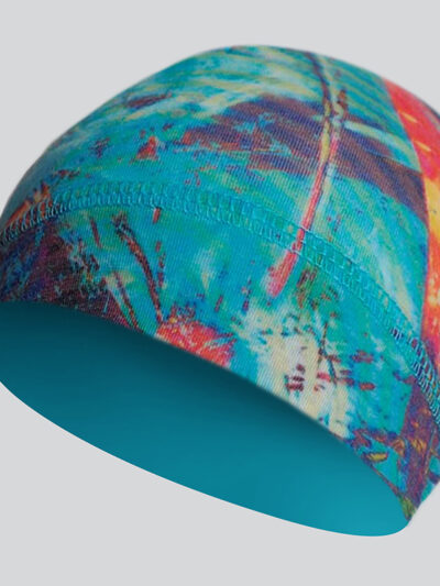 športová čiapka zimná peax merino abstract paint