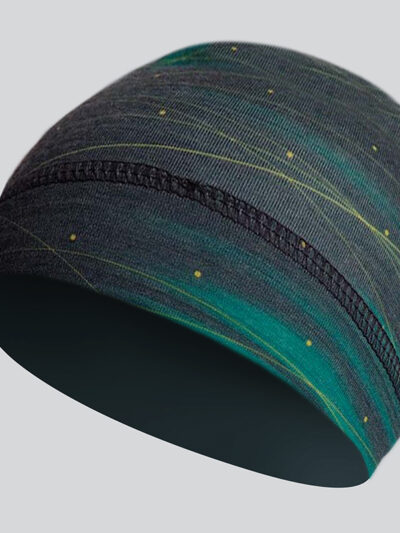 športová čiapka zimná peax merino laser petrol