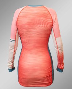 termoprádlo funkčné merino dámske dlhý rukáv outdoor ski pink