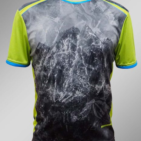 funkčné tričko pánske peak vysoká grey green jm active