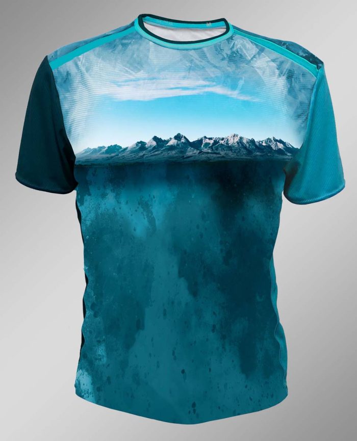 funkčné tričko pánske peax mountain blue