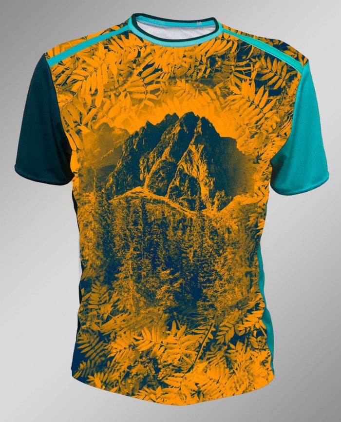 funkčné tričko pánske peax mountain orange