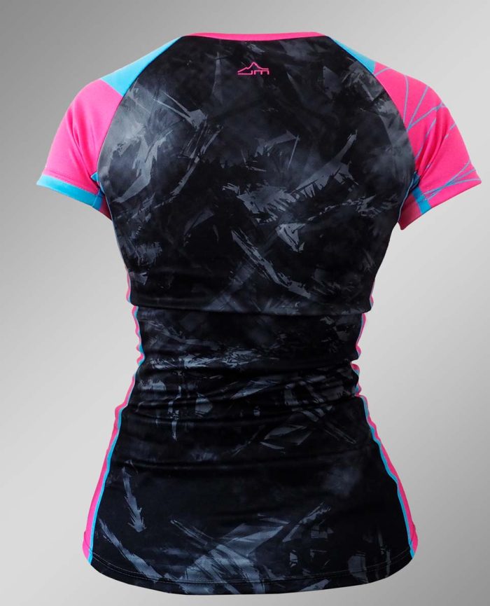 termoprádlo dámske tričko coolmax skialp black pink jm active