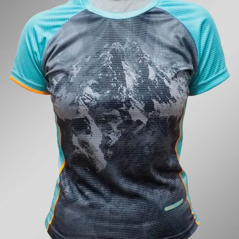 funkčné tričko dámske peak ganek grey blue jm active